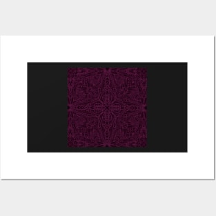 Blackcurrant mandala Posters and Art